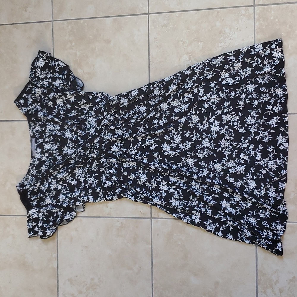 Loveappella Black White Floral Dress sz S - Picture 1 of 8